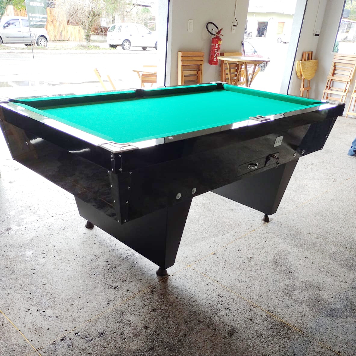 Mesa de Snooker Comercial Verde